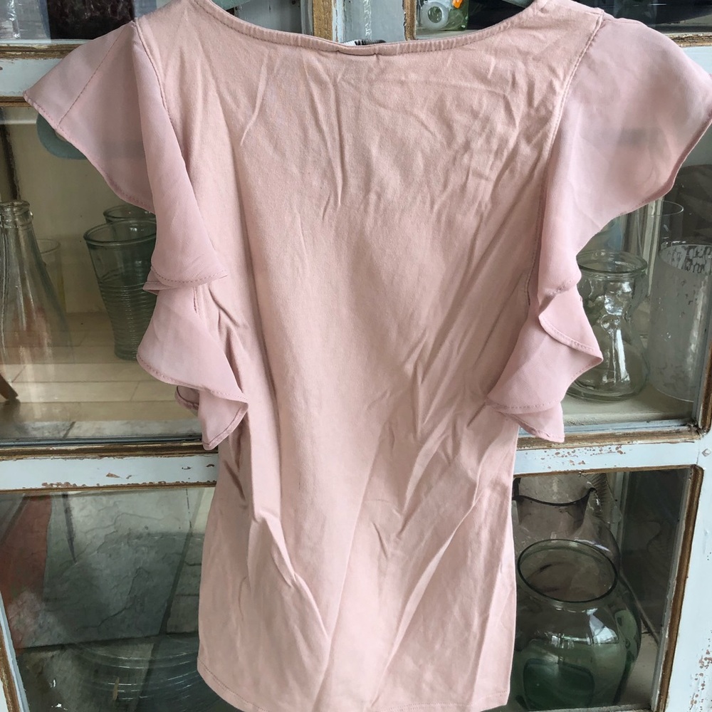 H&M Blush Ruffled Blouse - Picture 2 of 3